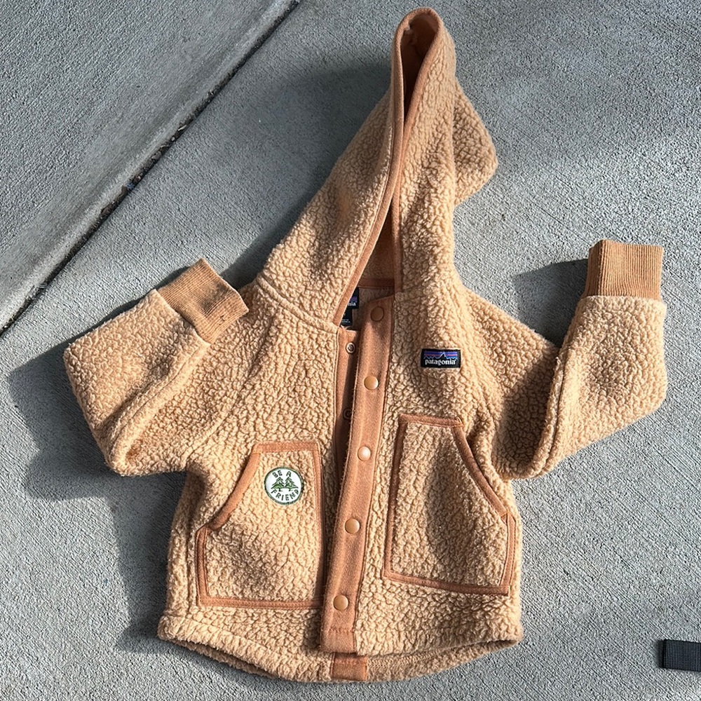 Patagonia Tan Fleece Hoodie